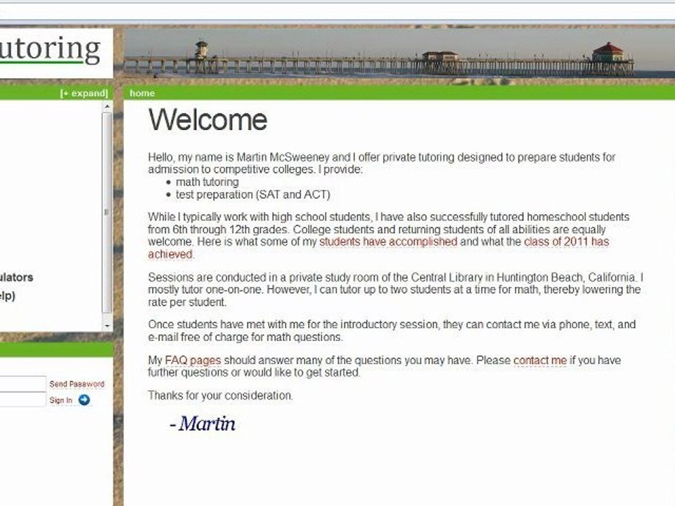 Math Tutor Tutoring Newport Beach, Huntington Beach and Long Beach