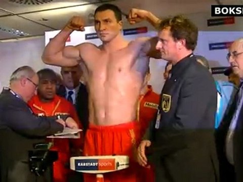 Klitschko - Mormeck: Weigh-in Dusseldorf
