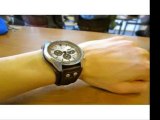 Herren-Armbanduhr Sport Chronograph Leder braun CH2565