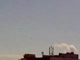 فري برس ريف دمشق داريا  طيران منخفض في سماء المدينة 2 3 2012