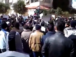 فري برس  هتافات رائعة مظاهرة جامع الهدى 3 2 2012