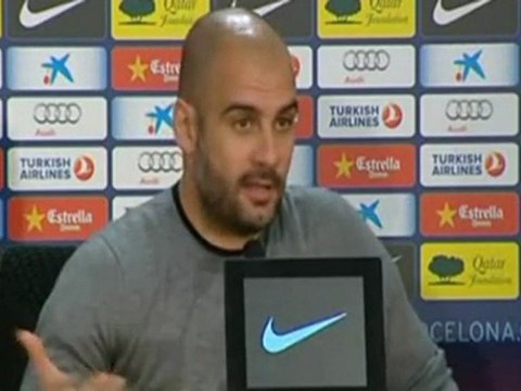 Deportes/ Fútbol; Barcelona, Guardiola: Si no somos líderes no es por culpa de los árbitros