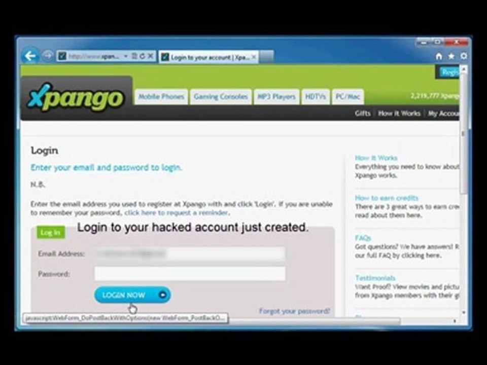 Working Xpango hack for 35 credits-no referral