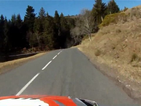 Jean Marie Cuoq en test pour le rallye du touquet