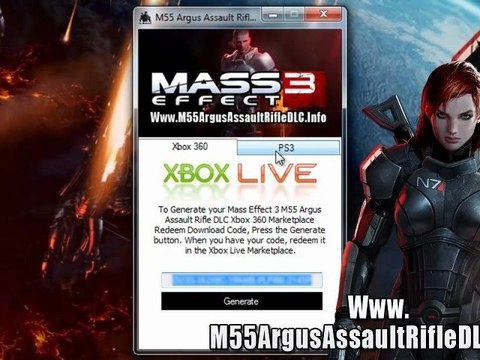 Mass Effect 3 M55 Argus Assault Rifle DLC Codes Free Giveaway