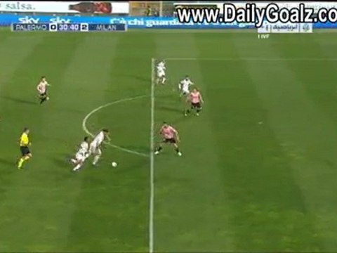 dailygoalz.com - Zlatan Ibrahimovic Goal Palermo vs AC Milan 0-2