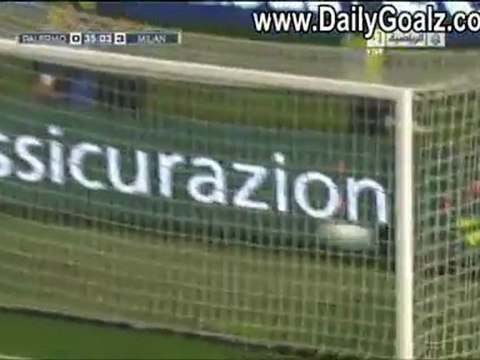 dailygoalz.com - Zlatan Ibrahimovic Goal Palermo vs AC Milan 0-3