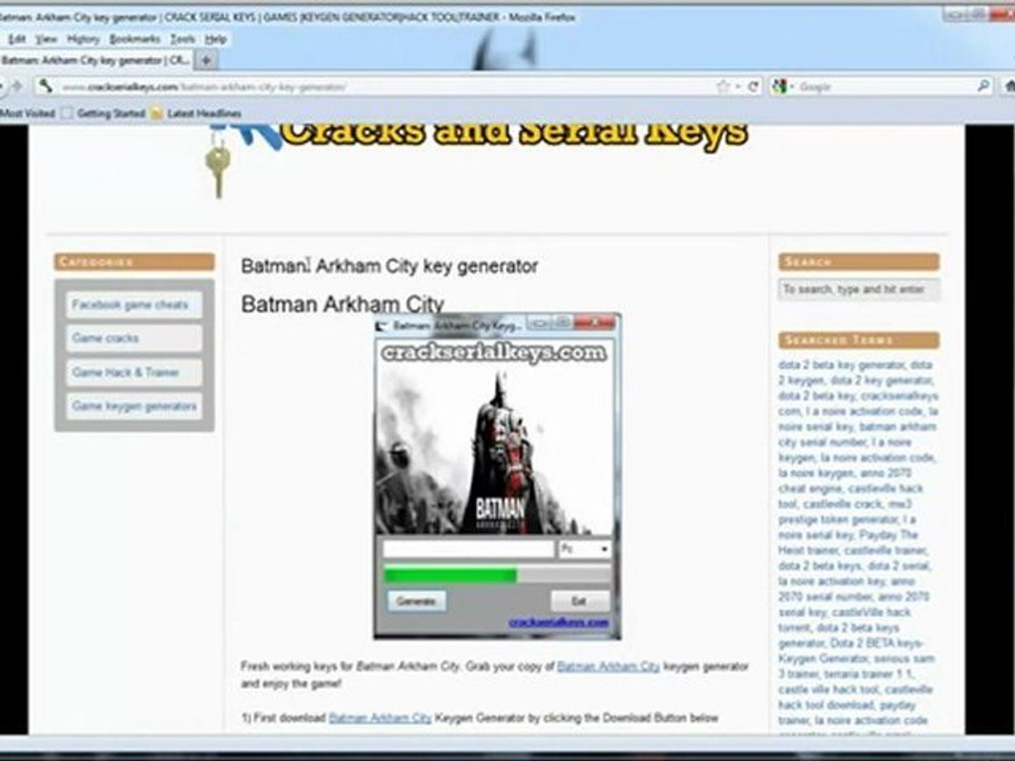 Batman Arkham City cd key for free - video Dailymotion