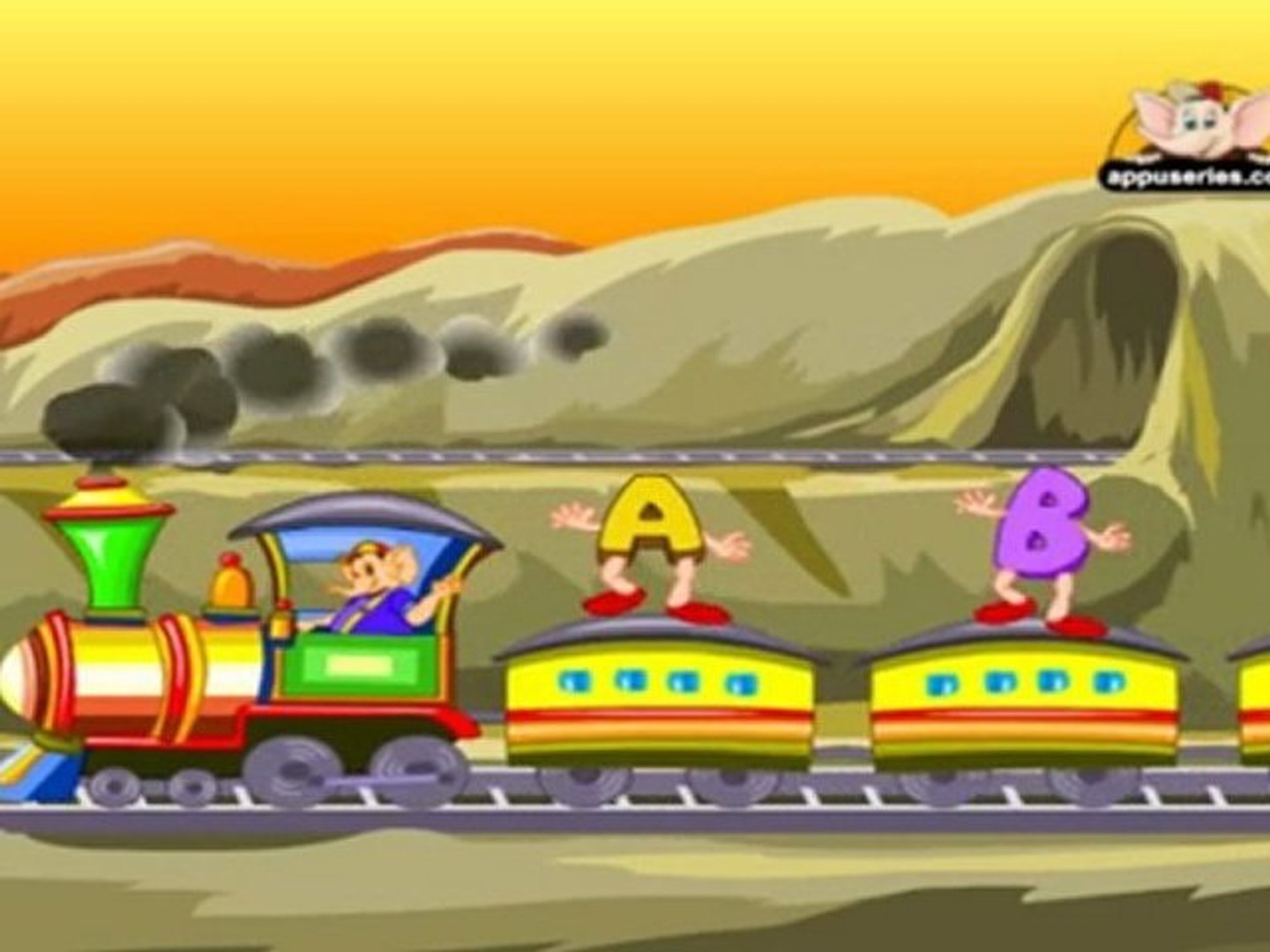 Alphabets - The Alphabets Train - Kids Animation Learn Series