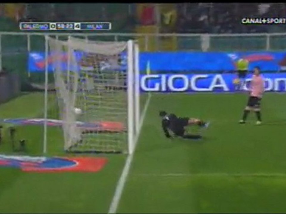 Palermo 0 - 4 AC Milan | 58'  Thiago Silva