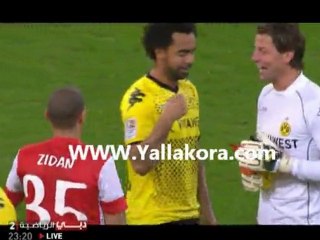 زيدان وعناق حار مع كلوب وزملائه Yallakora.com