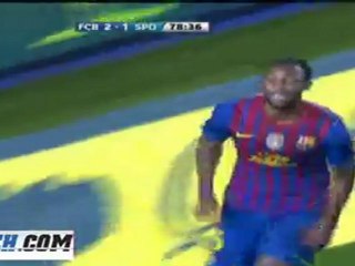 اهداف مباراة برشلونه - خيخون