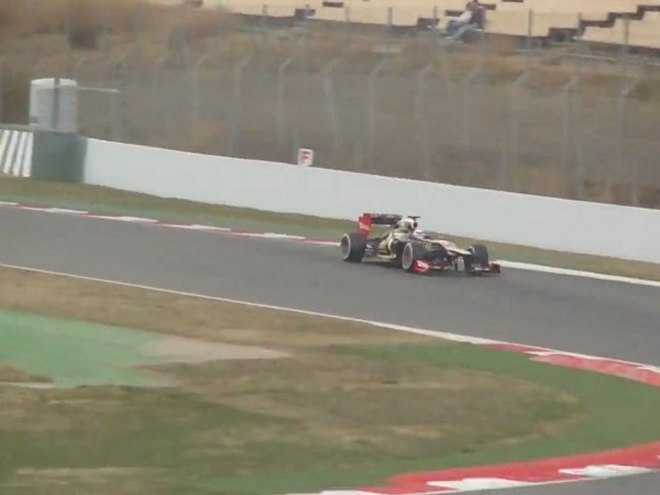 Kimi Räikkönen on the track at Barcelona Test 3.3.2012