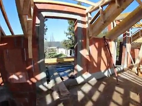 Visitez ma maison en construction, BBC charpente presque finie à Treillières
