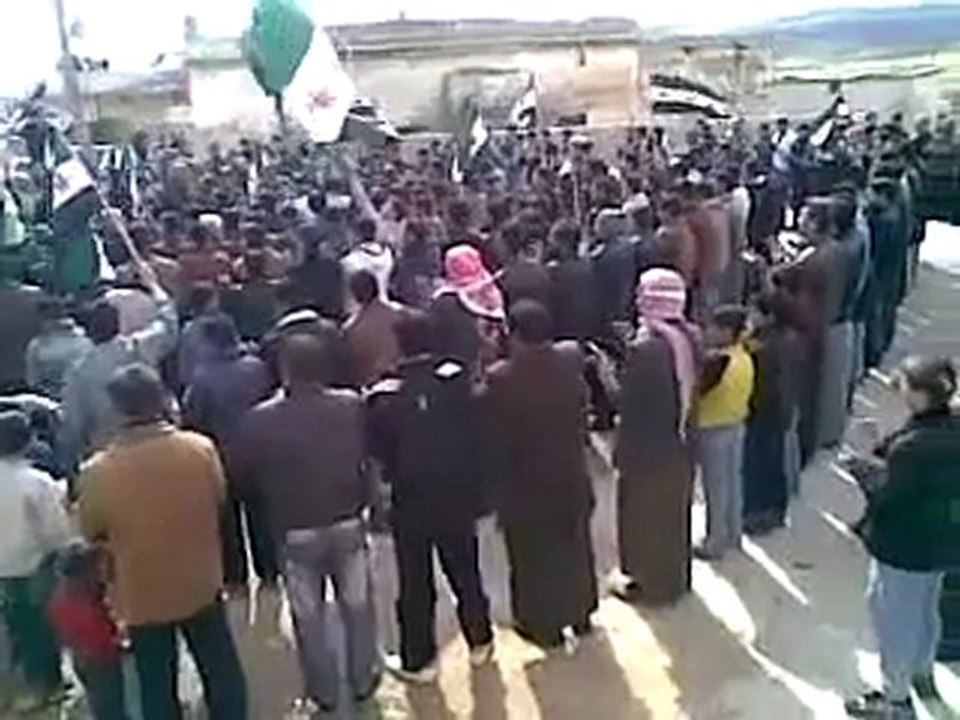 فري برس إدلب الشيخ مصطفى نصرة لحمص والمدن المنكوبة 3 3 2012