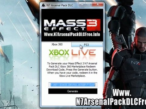 Mass Effect 3 N7 Arsenal Pack DLC Codes Leaked