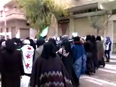 فري برس ريف دمشق مظاهرة حرائر التل 3 3 2012 ج5