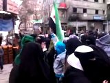 فري برس ريف دمشق مظاهرة حرائر التل 3 3 2012 ج2
