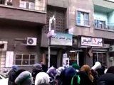 فري برس ريف دمشق  جهز حالك للإعدام مظاهرة حرائر التل 3 3 2012
