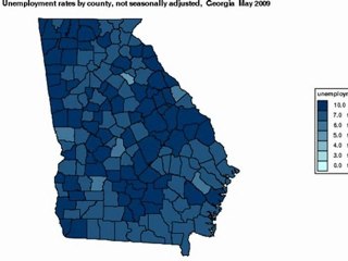 Portrayal Of Georgia Unemployment Filings Through 2012