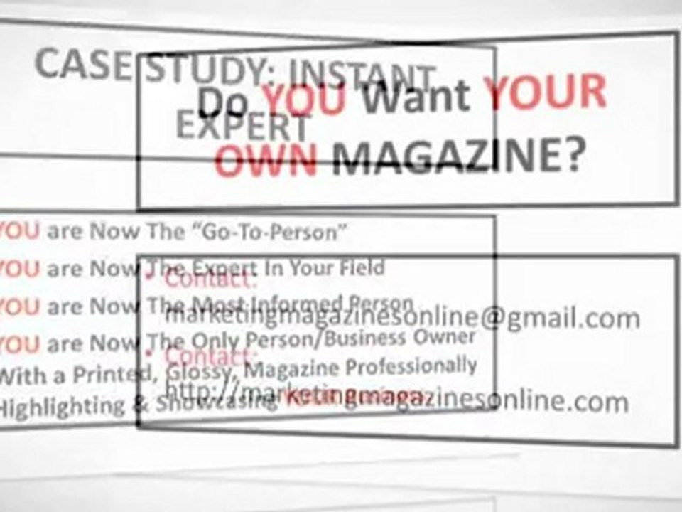 marketing magazines: Do YOU Want To Be An Expert Too?