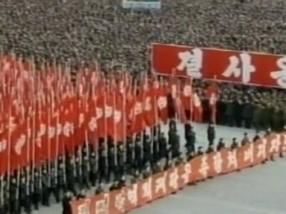 North stages mass anti-South rally