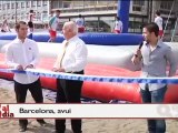 El CN Barcelona, seu del bossaball a Catalunya