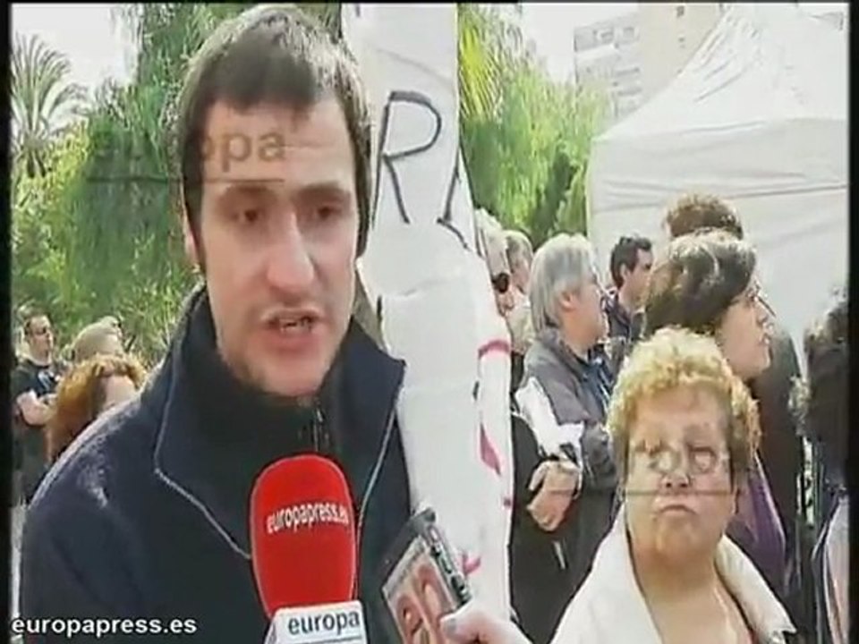 Protesta de vecinos de Nou Barris en Barcelona