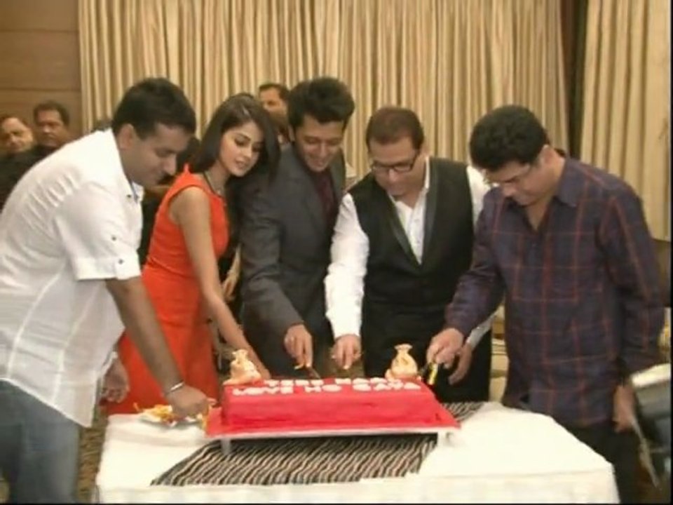 Bollywood Celebrates Success Of Tere Naal Love Ho Gaya - Bollywood NewsRitesh Deskmukh  Genelia D Souza  Tere Naal Love Ho Gaya Jackky Bhagnani  Prabhudeva Tinu Anand Masti Mujhe Teri Kasam Force Ritesh Genelia Wedding Bollywood cute couple