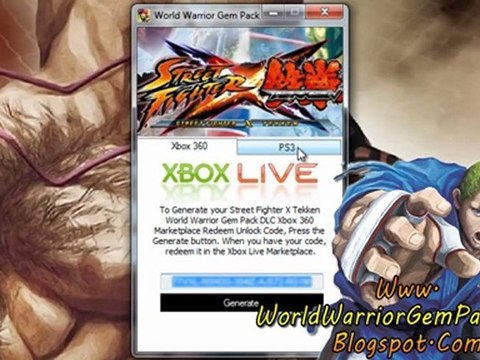 How to Get Street Fighter X Tekken World Warrior Gem Pack DLC Free!!