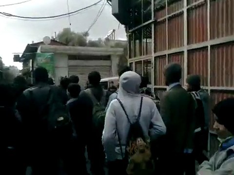فري برس دمشق حي القابون مظاهرة طلابية الأحد 4 3 2012 ج 1