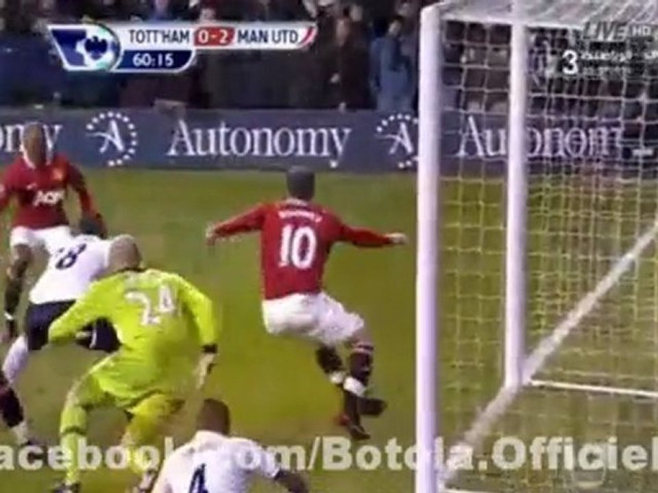 توتنهام0 - 2 مانشستر  يونايتد هدف يونغ 60'