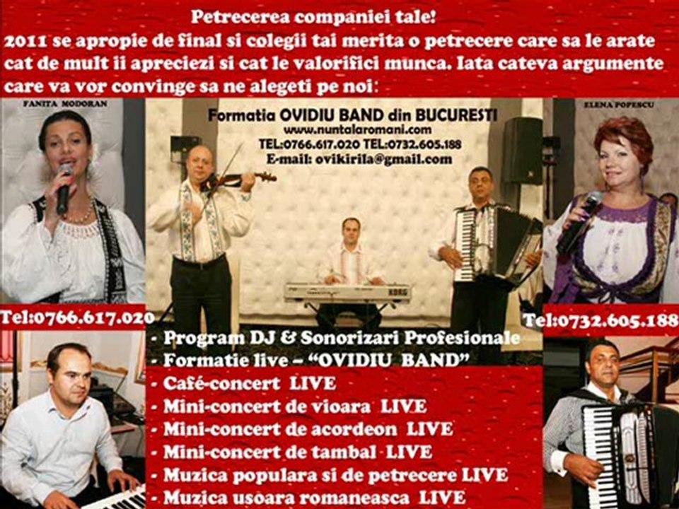 Formatia OVIDIU BAND - CAFE CONCERT