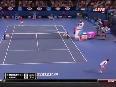 Australian Open 2010 - Quarterfinals - Nadal vs Murray - Supersonic Forehand (HD)