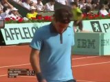 Roland Garros 2009 - Semifinals - Federer vs Del Potro - Wonderful Dropshot (HD)