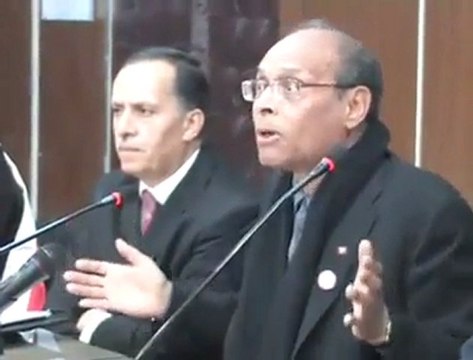 Tunisie: discours historique de Moncef Marzouki,président provisoire