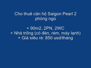 cho thuê căn hộ Saigon pearl giá rẻ