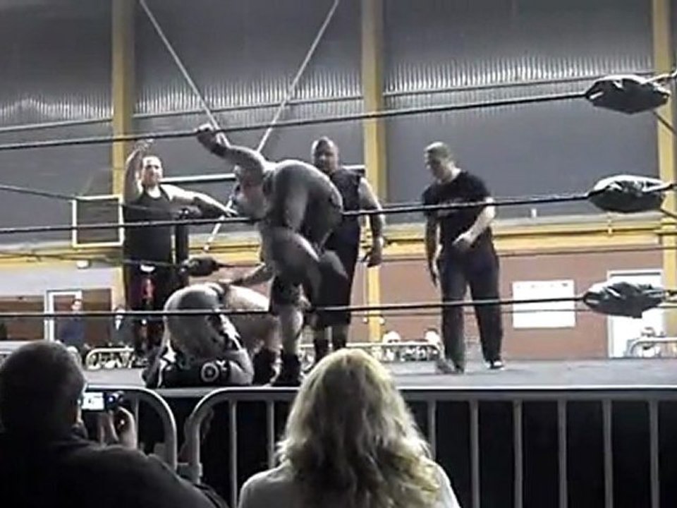 ICWA-NWA France Army 9 - ICWA-NWA Tag Team Championship - Thierry Thierry (c) & Tyler Cage VS Pierre "Booster" Fotaine & Dark Mondo - Laventie (62) - 03/03/2012