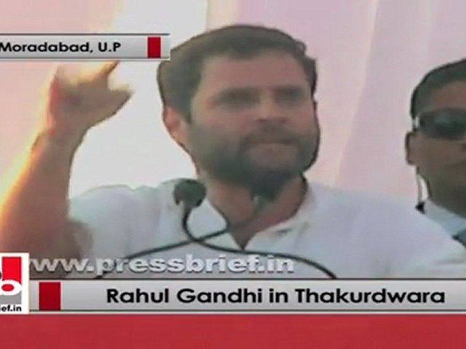 Rahul Gandhi campaigns for Congress in Thakurdwara (UP)