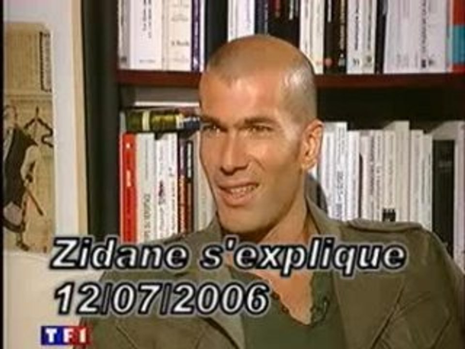 Zizou explication sur coup de boule TF1