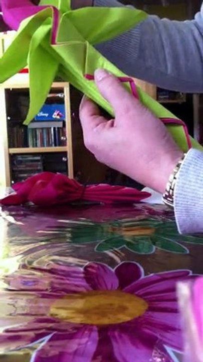 pliage serviette mariage ^^