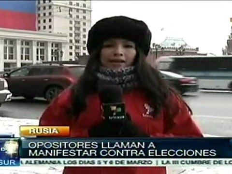 Rusia: Opositores llaman a manifestarse contra elecciones