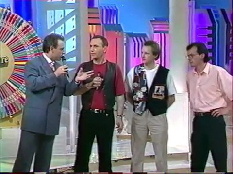 Jean Michel Grandjean sur TF1 le millionnaire avec son père et Philippe Risoli