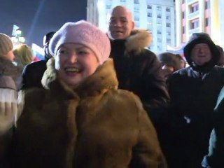 Putin declares victory in rally outside Kremlin