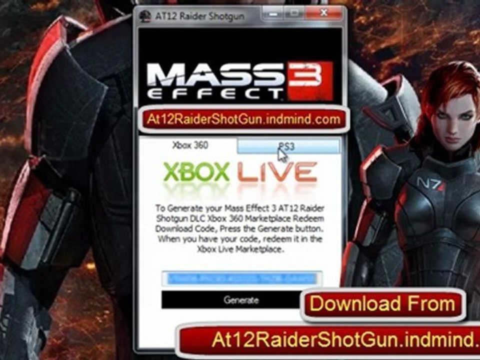 How to Download Mass Effect 3 AT12 Raider Shotgun DLC free
