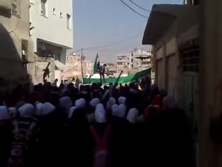 فري برس دمشق برزة مظاهرة طلابية 5 3 2012