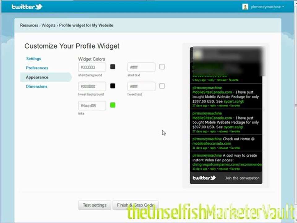 VIDEO - Add Your Tweets To Any Website