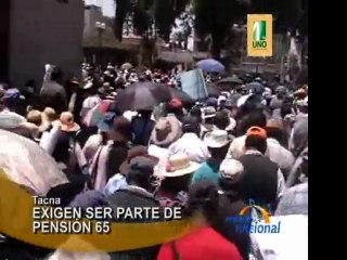 Tacna Adultos mayores exigen Pension 65