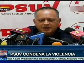 PSUV condena hechos de violencia en acto de la oposición