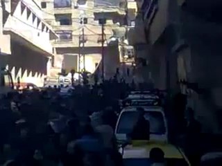 فري برس ثوار الشام  الهامة تشييع الشهيدة انتصار المسح 5 3 2012  ج10